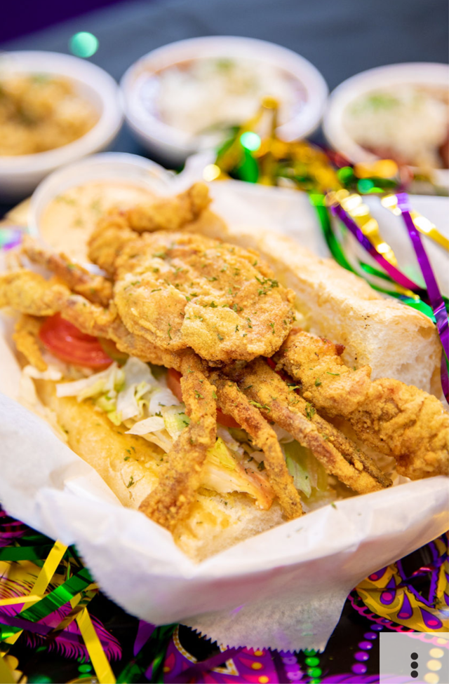 Soft Shell Crab Basket.