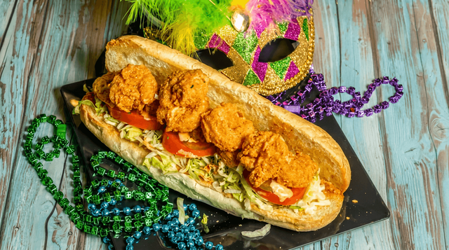Half Shrimp Po'Boy.