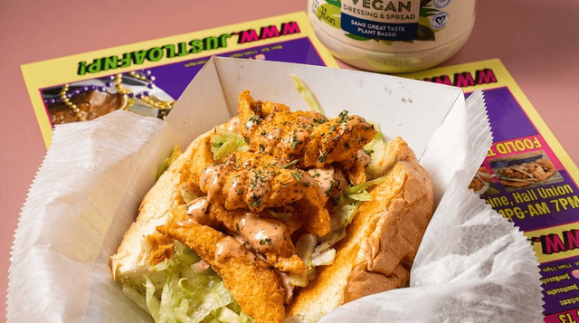 Vegan Shrimp Po'Boy Whole.
