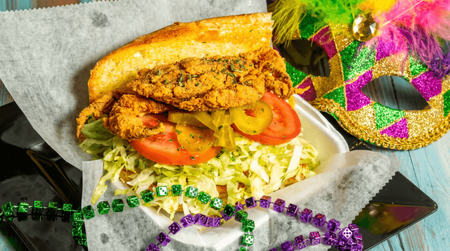 Half Soft Shell Crab Po'Boy.